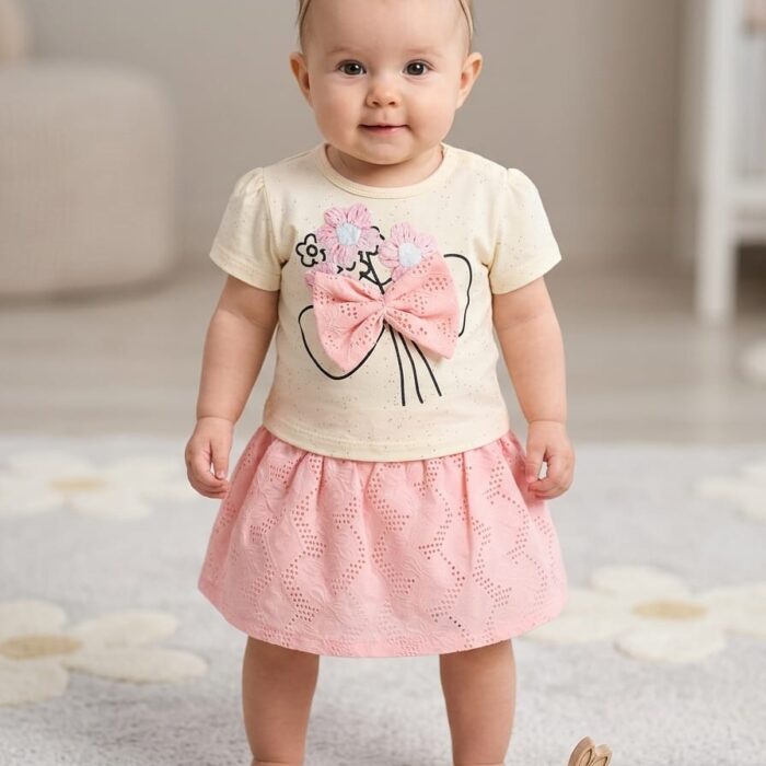 T-shirt with laser boring skirt ( china stuff)