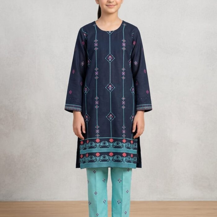 Girls 2 pc 90/70 lawn stuff